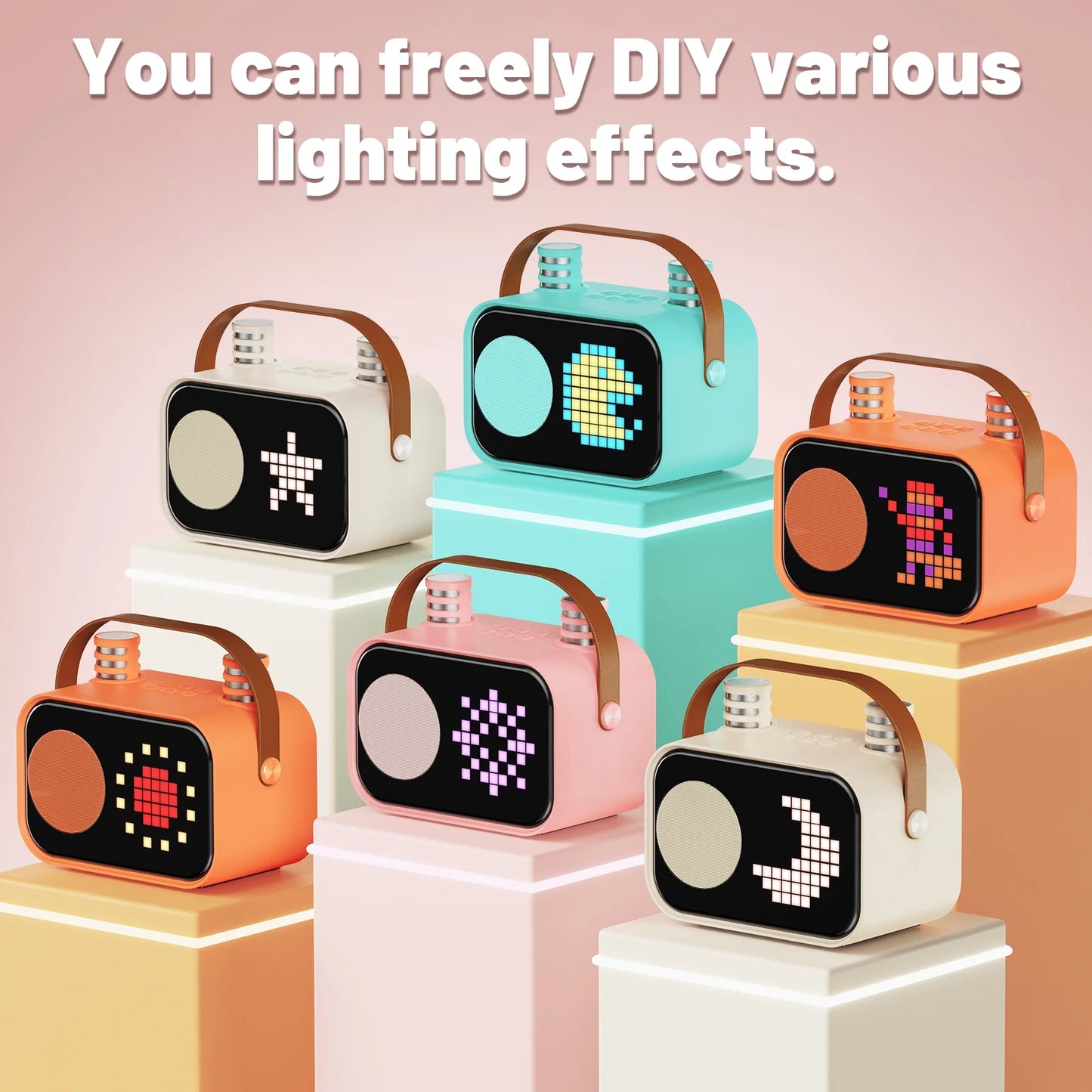 Karaoke Machine for Kids, Kids Karaoke Machine, 15+ Animation Modes, Kids Toy Gift