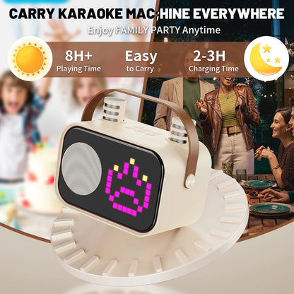 Karaoke Machine for Kids, Kids Karaoke Machine, 15+ Animation Modes, Kids Toy Gift