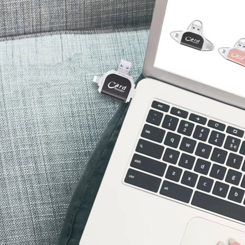 4-In-1 Card Reader Adapter – Instantly Access Your Camera Shots Anywhere