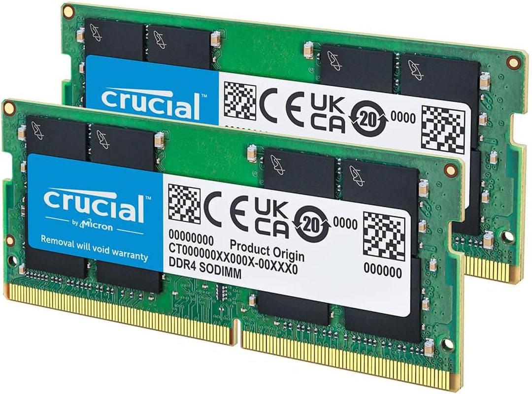 RAM 32GB Kit (2X16Gb) DDR4 3200Mhz CL22 (Or 2933Mhz or 2666Mhz) Laptop Memory CT2K16G4SFRA32A