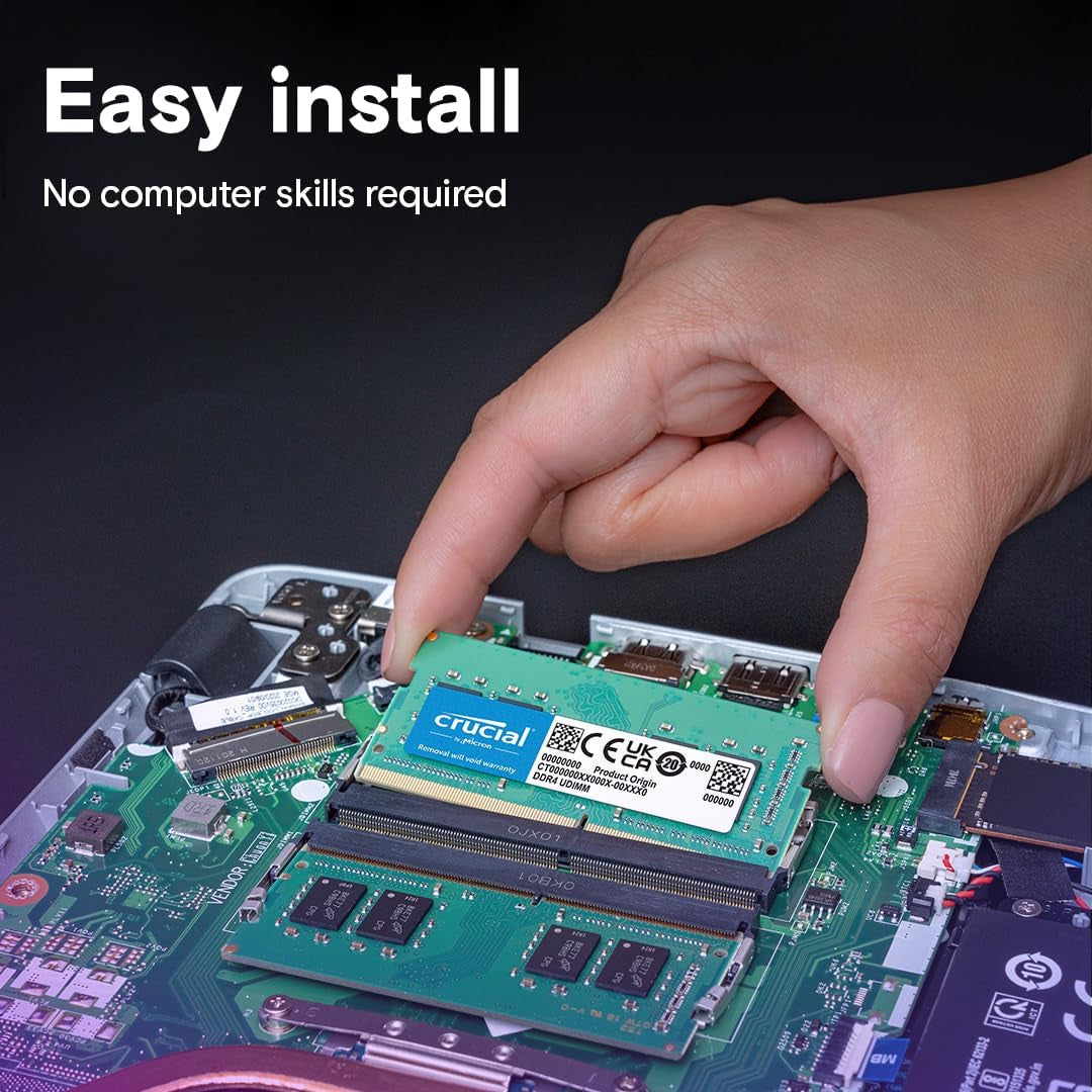 RAM 32GB Kit (2X16Gb) DDR4 3200Mhz CL22 (Or 2933Mhz or 2666Mhz) Laptop Memory CT2K16G4SFRA32A